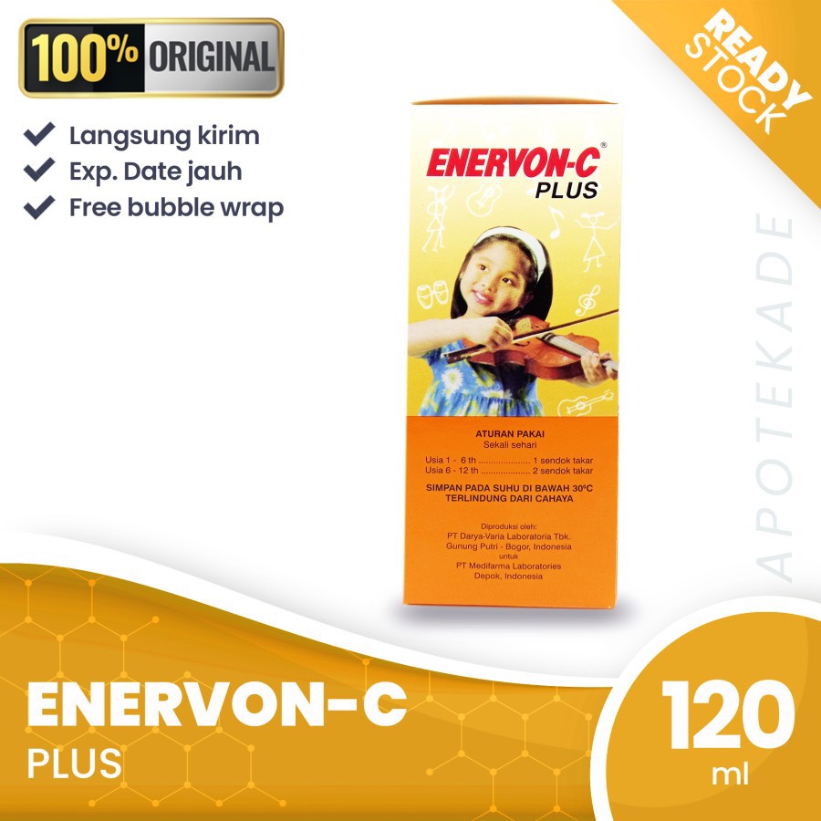 BISA COD!!! Enervon c plus sirup 120 ml multivitamin anak TERLARIS