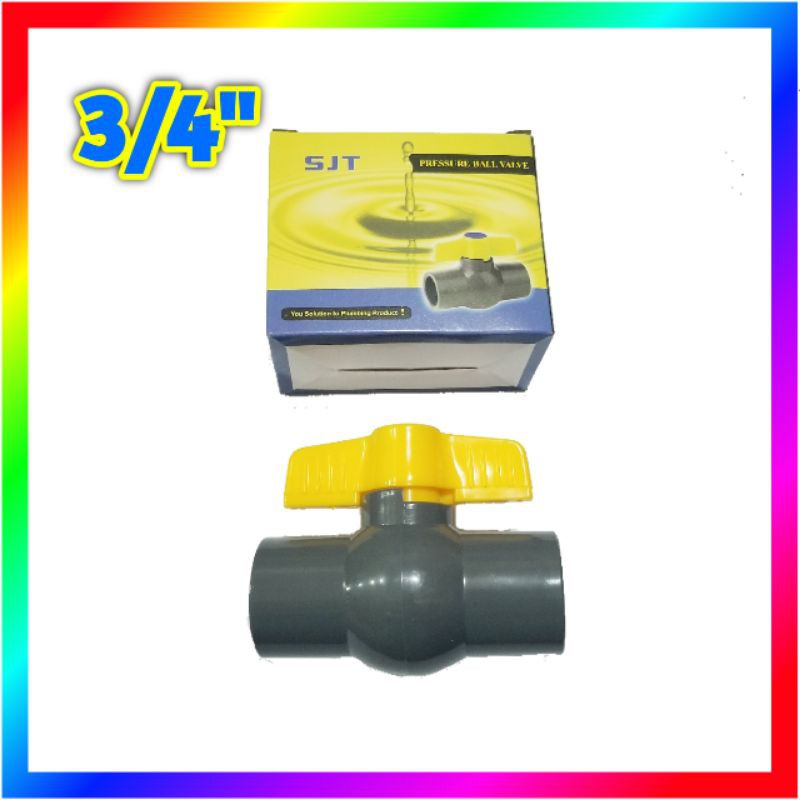 BALL VALVE SJT 3/4 INCI STOPKRAN PVC