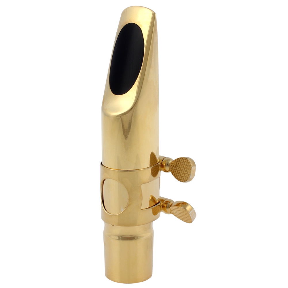 Mouthpiece Saxophone Tenor Profesional 8 Lapis Emas Bahan Metal Untuk Musik Jazz