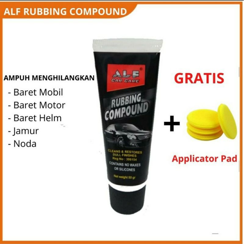 body compound kompon penghilang baret lecet halus mobil free aplicator pad