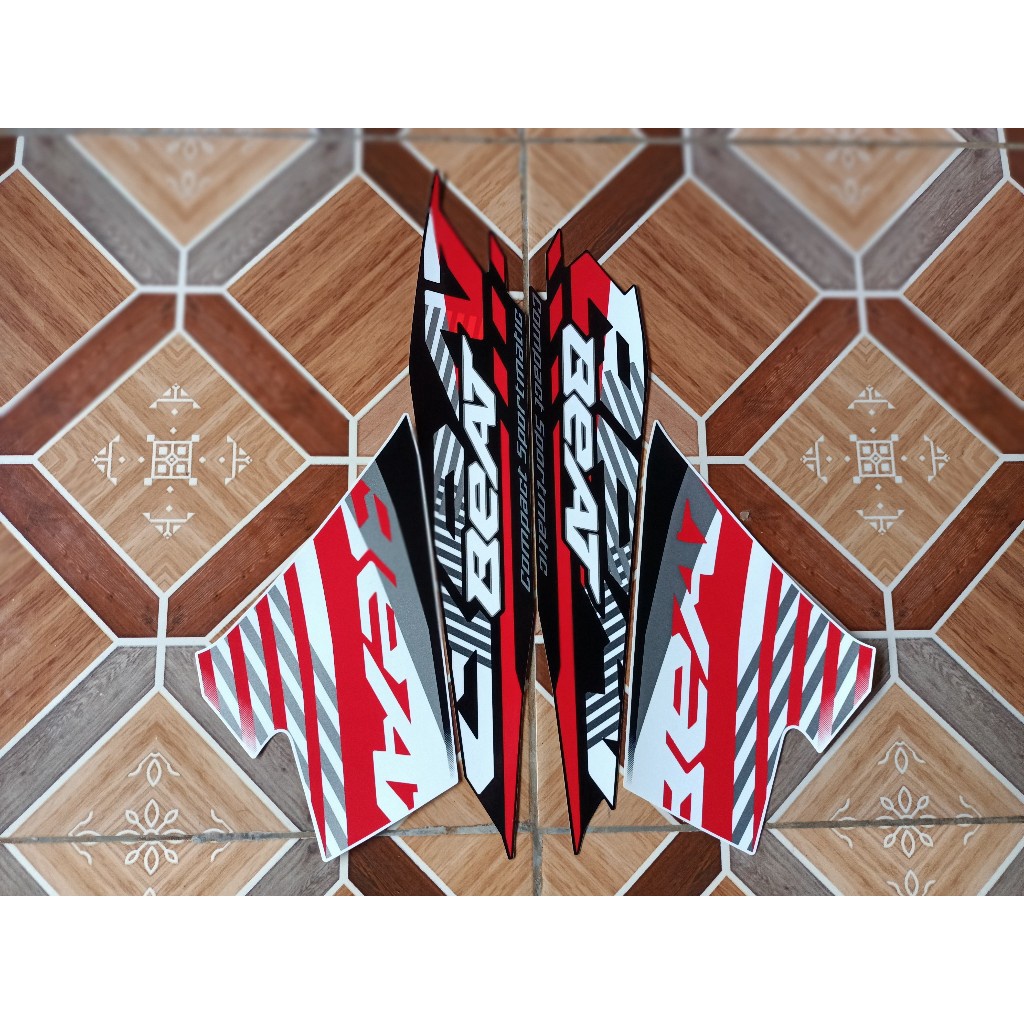 sticker striping motor honda beat tahun 2021