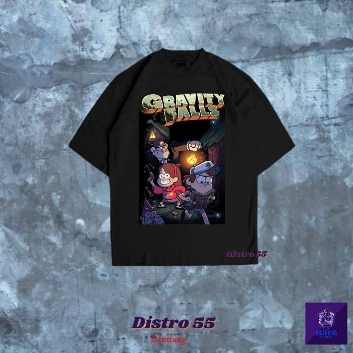 KAOS FILM KARTUN  GRAVITY FALLS VINTAGE T SHIRT (OVERSIZED TEE) / TSHIRT GRAVITY FALLS KAOS OVERSIZE