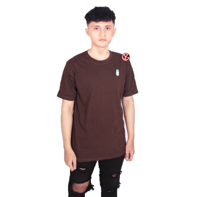 KAOS POLOS DARK COFFE COTTON COMBED 24s BASIC REAKTIF