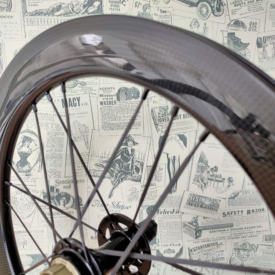 Wheelset Hubsmith SEMA Carbon 16&quot; untuk Brompton 3 4 Speed Velg Sepeda