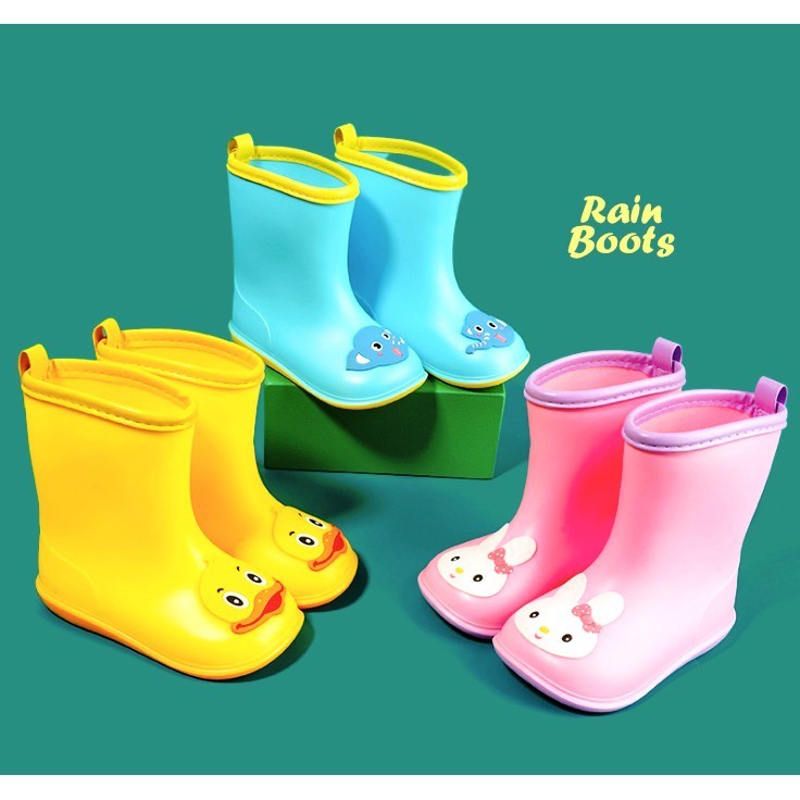 Rain BOOTS - Sepatu boot anak anti air Motif