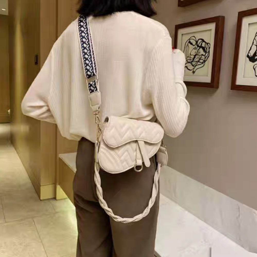 Tas Selempang Wanita Import CR7350 Tas Jakarta Tas Selempang Tas Saddle Sling Bag Wanita