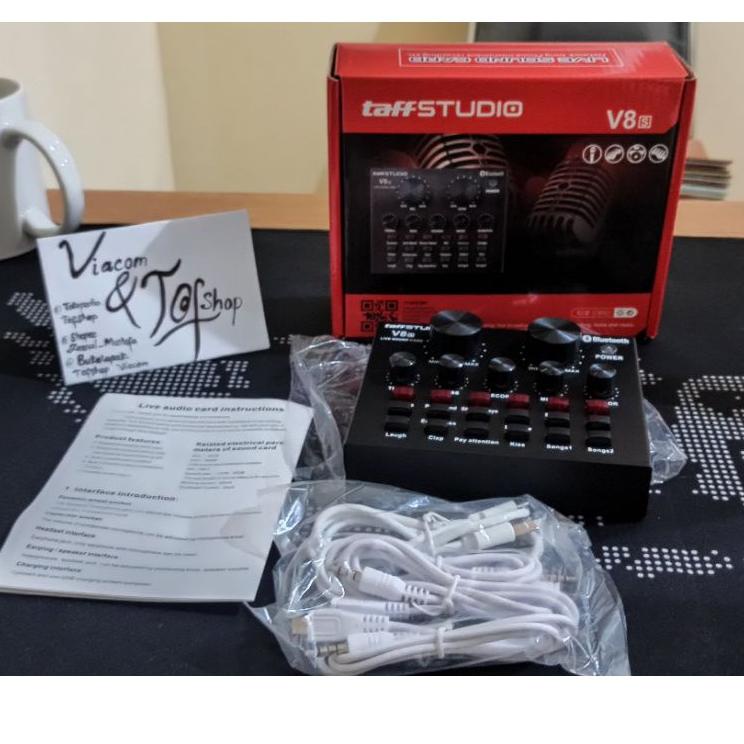 Borong Murah mixer Taff STUDIO Bluetooth Audio USB External Soundcard V8u  penerus Soundcard V8 dan 