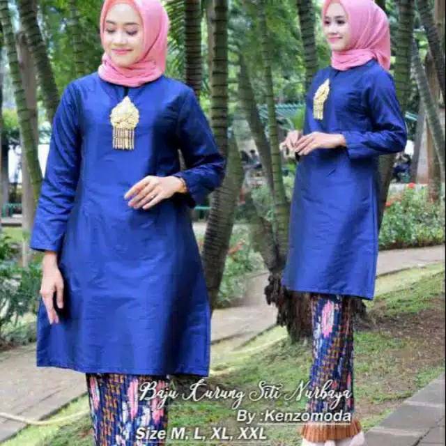 Realpic Stelan kurung shanghai + rok plisket original butik