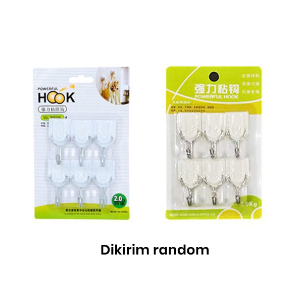 1 Set 6pcs - Hanger Gantungan Baju Pakaian Kunci Handuk