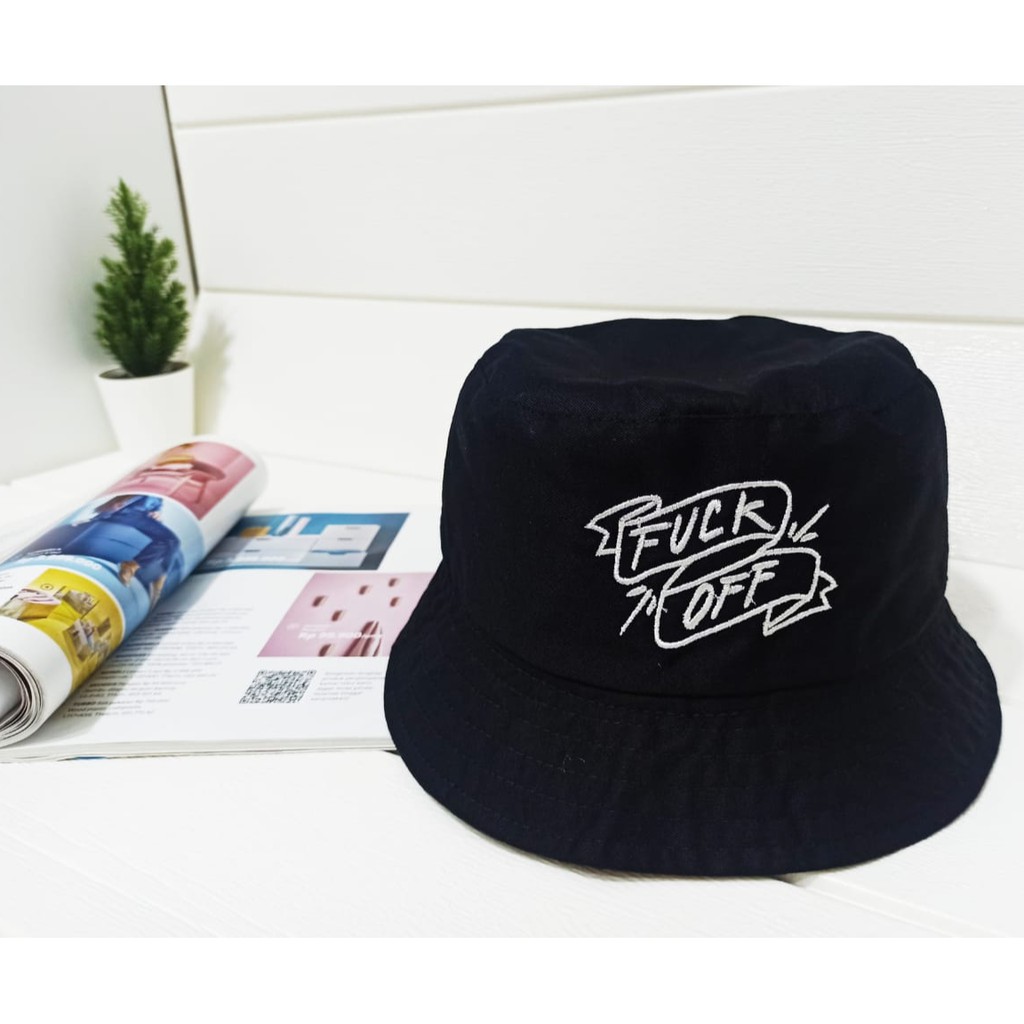 topi bucket fck f ck fvck off hat bordir pantai mancing topi bucket fck f ck fvck off hat bordir pantai mancing
