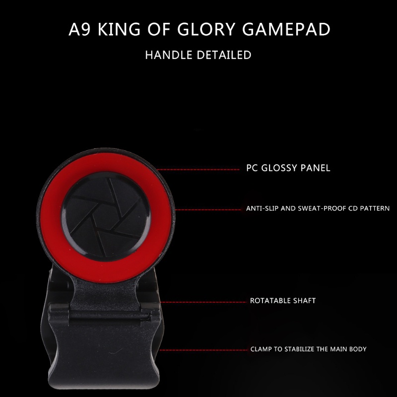 Btsg A9 Joystick Smartphone Mini Untuk Layar Sentuh Joypad Universal Clip-on Clamp Untuk King's Glory Tablet Arcade