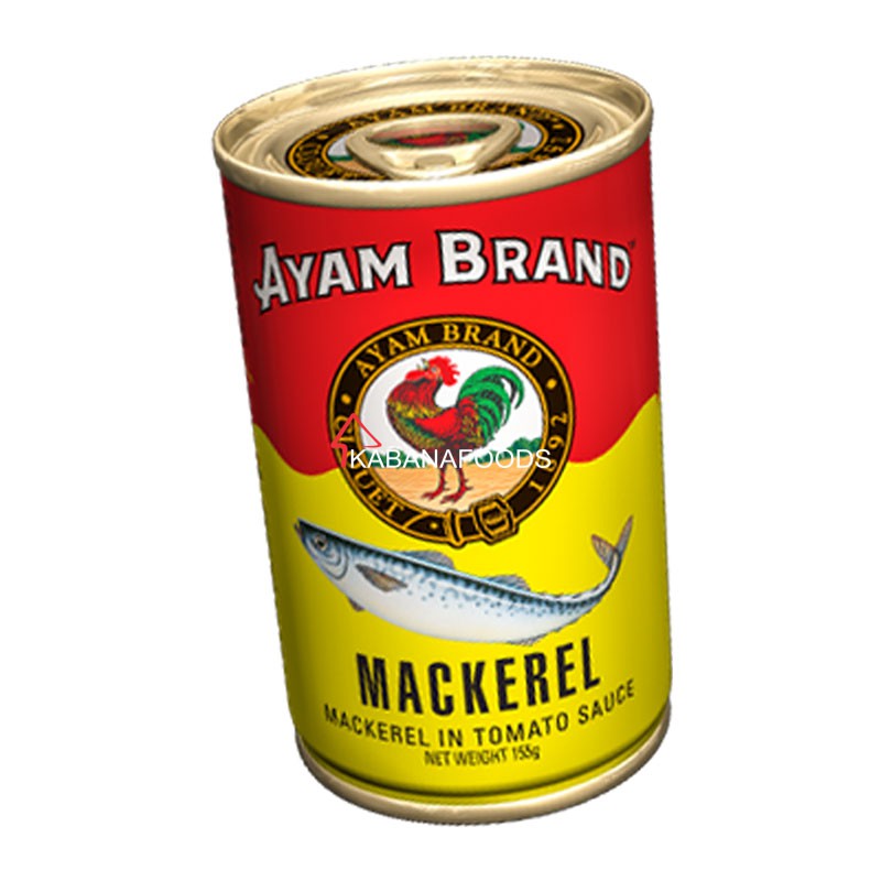 

Ikan Makerel Kalengan Saus Tomat Ayam Brand Mackerel in Tomato Sauce 155g