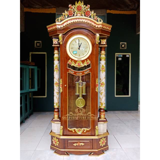 Almari jam/jam gadang jati/Almari jam jati/GRATISS ONGKIR