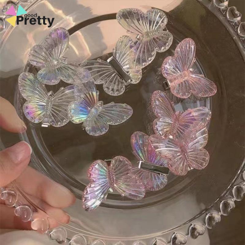 Butterfly Jepit Rambut Bentuk Kupu-Kupu Warna-Warni Bahan Metal Untuk Anak Perempuan - PD