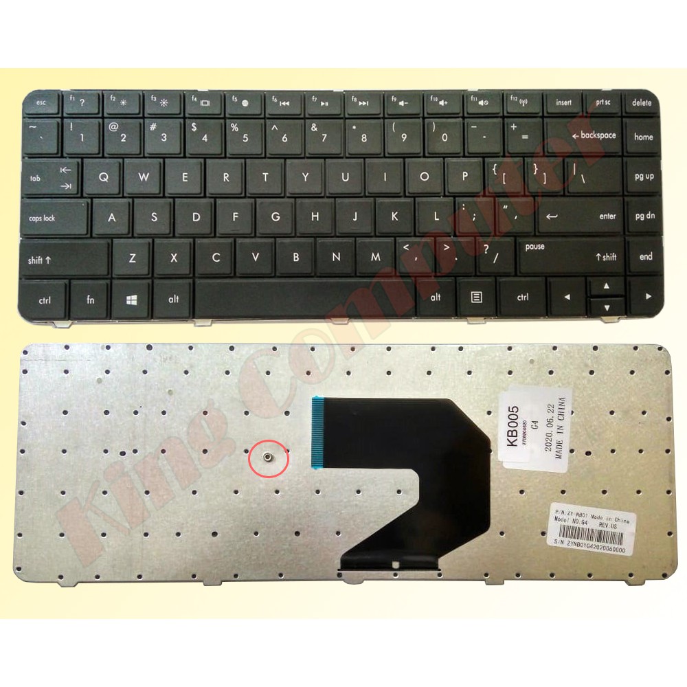 KEYBOARD HP CQ43 (Gratis Keyboard Protektor)