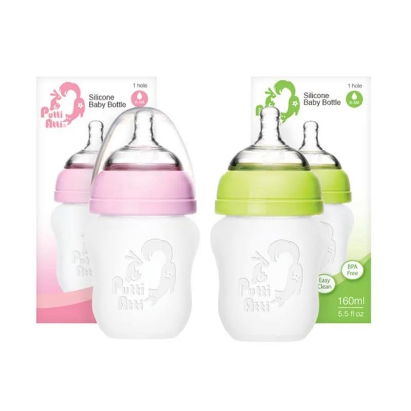 Putti Atti Silicone Baby Bottle Single 160ml &amp; 260ml