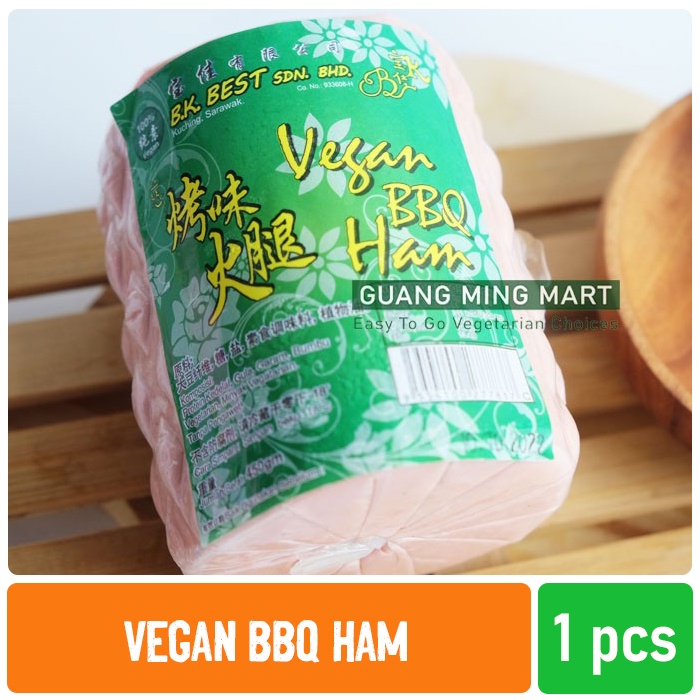 

Ham Vegan Rasa BBQ / Ham B.K. Best Hijau 450gr