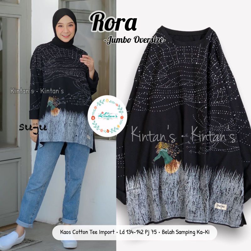 RORA JUMBO BLOUSE BY KINTANS (BLOUSE WANITA) Blouse muslimah katun halus rekomended