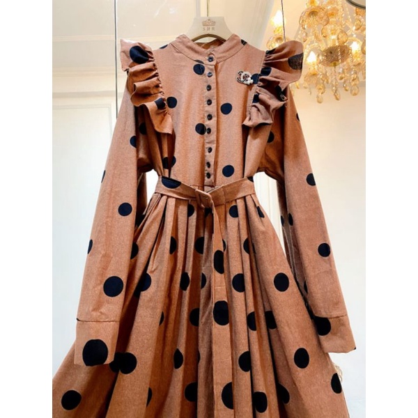 ready Maxi dress SHR ORI bhn katun Linen premium