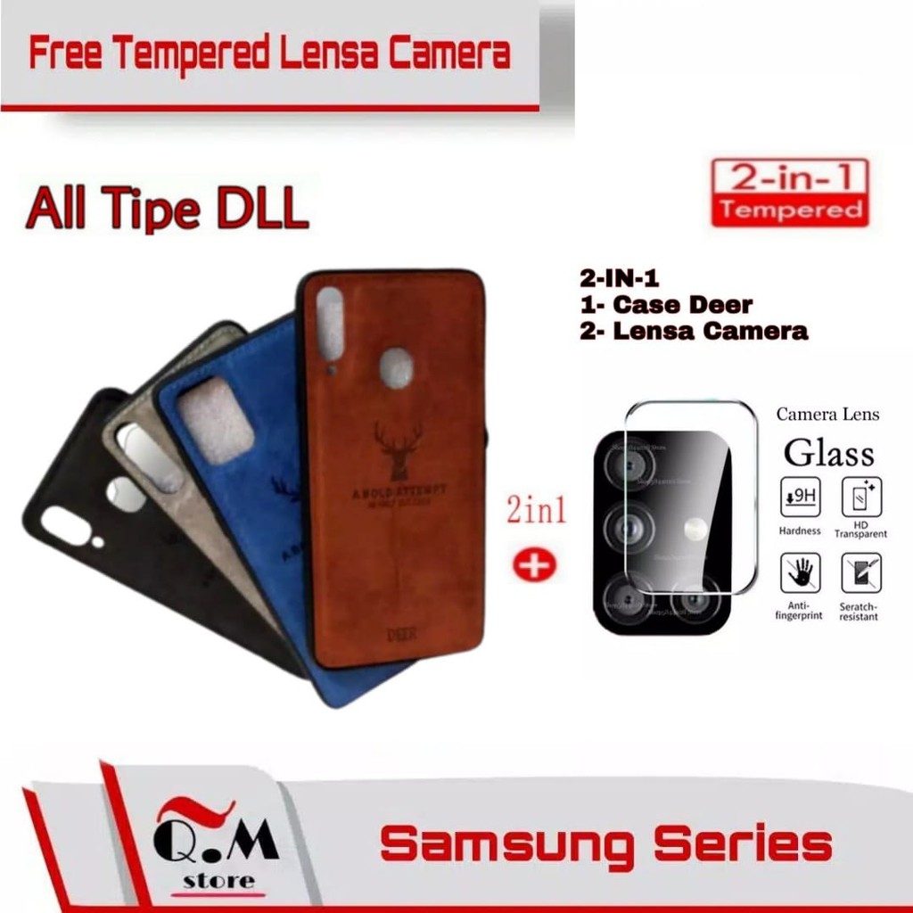 PROMO Case Deer SamAsung A11 A21 A31 A71 A51 A21S A70 A50 A50S A30S A20 A20S A10S A01 Lensa Camera