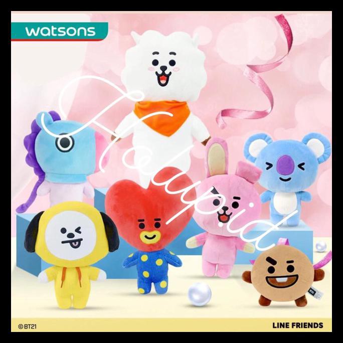 {BISA COD} PO BTS BT21 x WATSON standing doll official line friends TERLENGKAP Kode 299