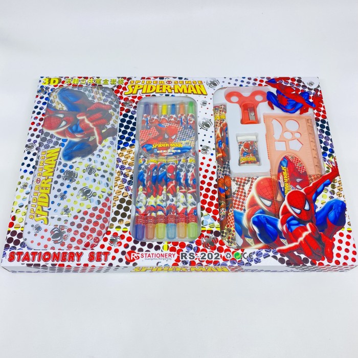 

Menakjubkan Stationary Set 8In1 Peralatan Tulis Anak Crayon Putar 6 Spiderman Bagus