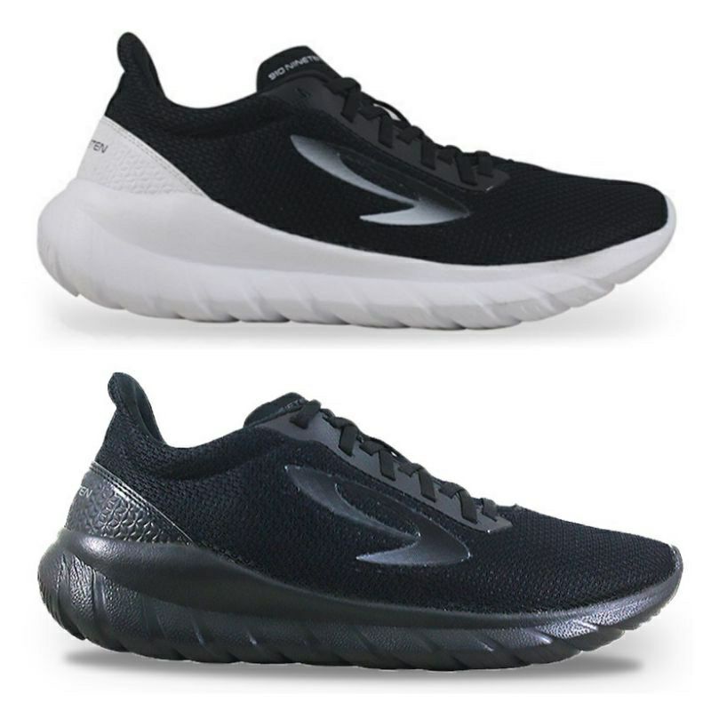 GRATIS ONGKIR !!! SEPATU RUNNING CASUAL SNEAKERS 910 NINETEEN YASHA BTS BLACK DAN WHITE TERBARU DISKON OJANSPORT