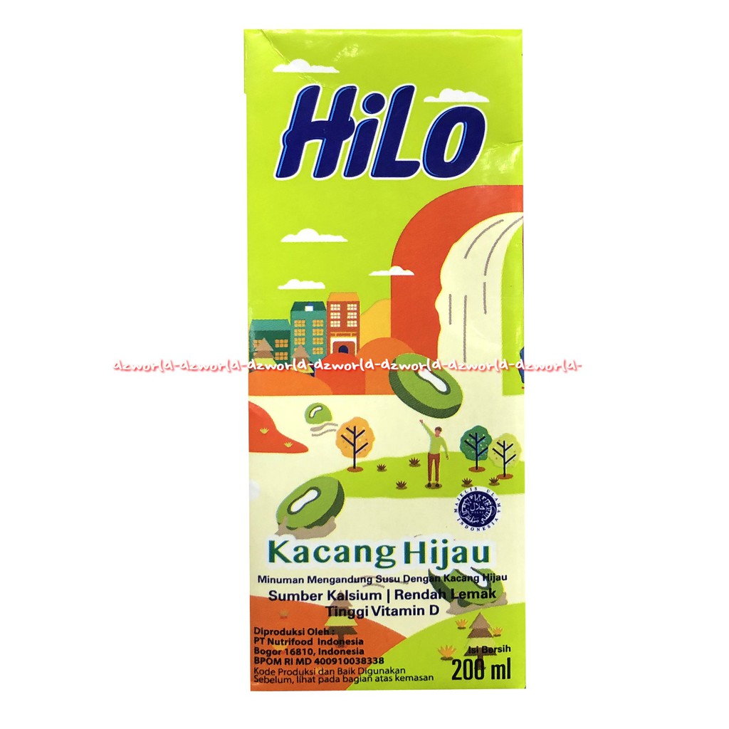 Hilo Kacang Hijau Thai Tea Choco Taro 200ml Minuman Susu UHT Siap Minum hailo