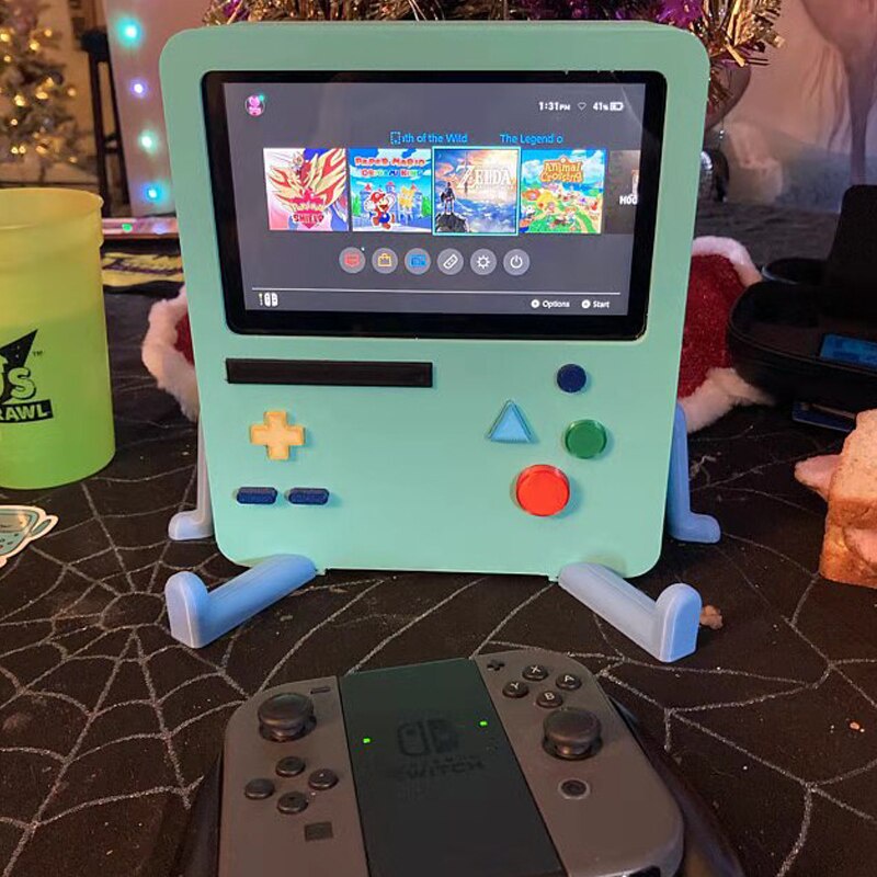 Stand Konsol Game Nintendo Switch Motif Kartun Lucu Bahan Silikon