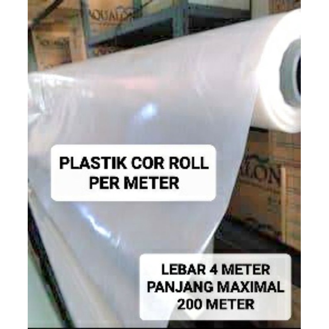 Jual Plastik Cor Meteran Plastik Meteran Bening Plastik Roll Per Meter Plastik Gulung