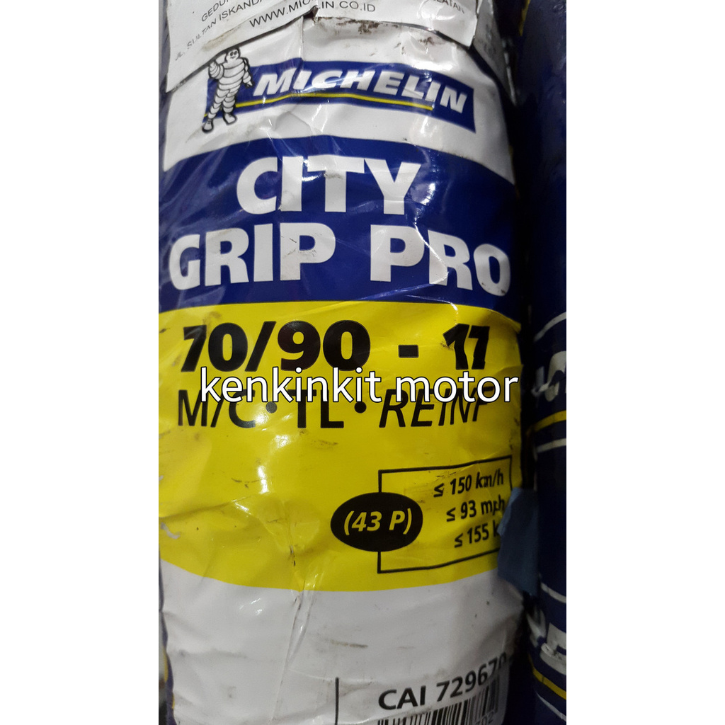 BAN MICHELIN 70/90-17 CITY GRIP PRO Ori