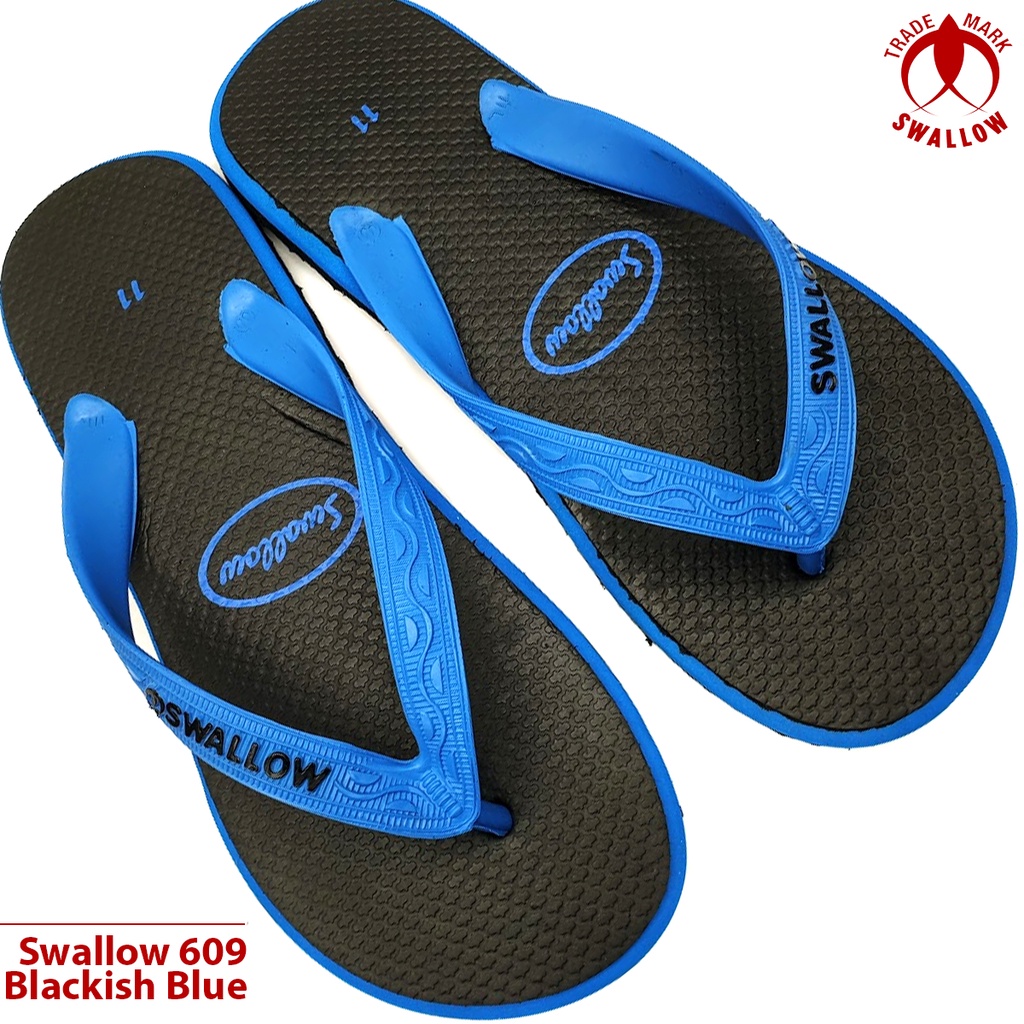 Swallow 609 Original Sandal Japit Sendal Jepit Pria Wanita Warna Coklat Ungu Biru Hitam Sandal Jepit