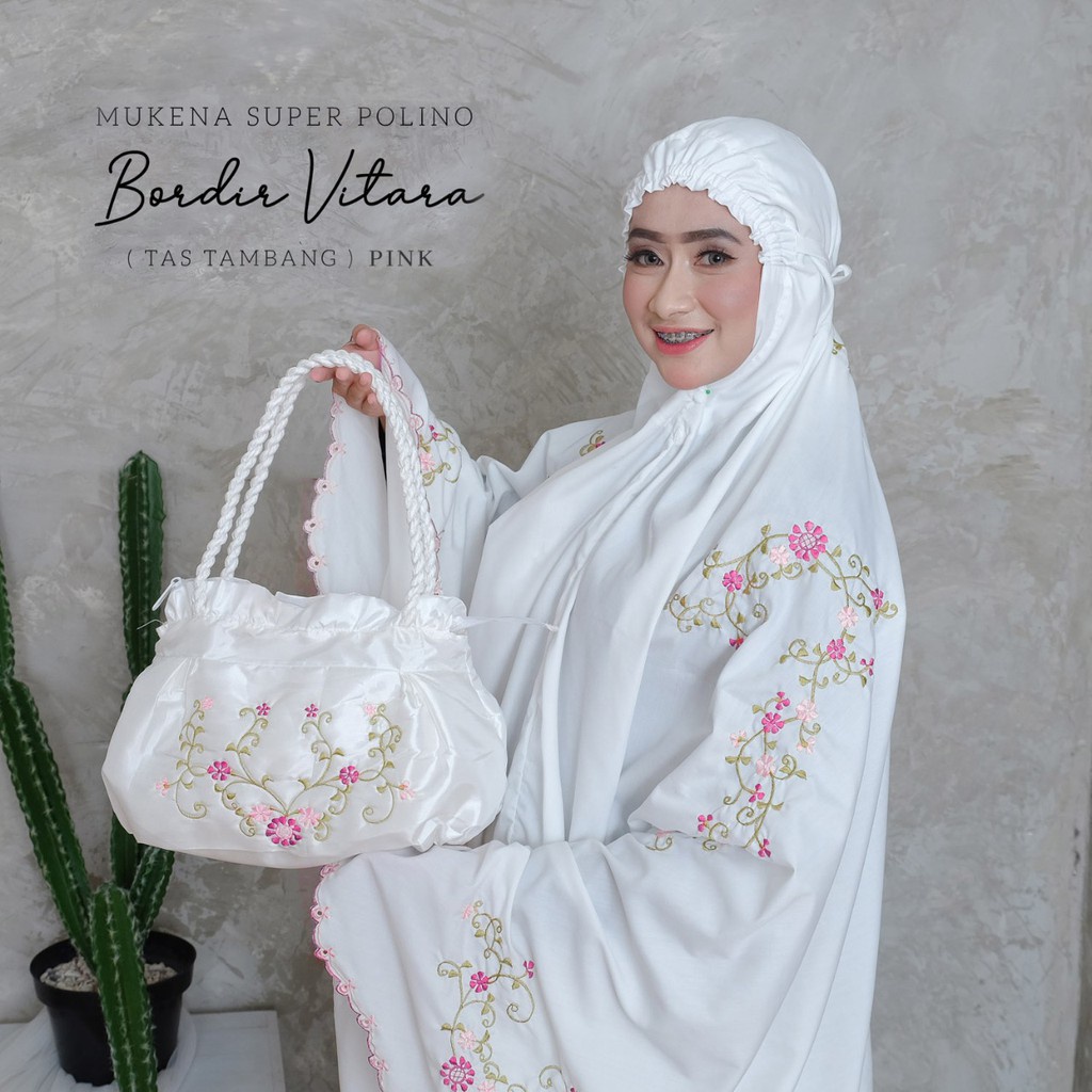 Mukena Dewasa Putih Mukena Bordir Mewah BAHAN HALUS BERKUALITAS Mukena Dewasa Rayon Mukena Murah Muk