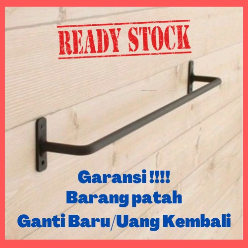 Gantungan Handuk Kamar Mandi -  Gantungan Handuk Tempel Dinding - Gantungan Handuk Tanpa Paku - Besi
