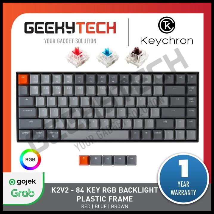 Keychron V2 Max Keyboard Mekanik Nirkabel 65% Carbon Black