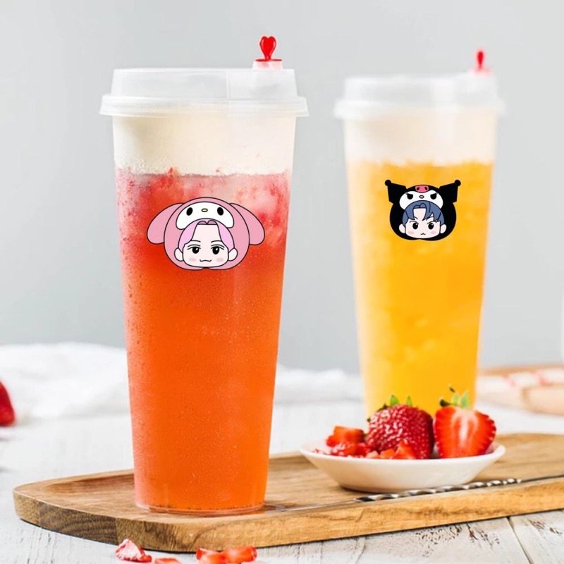(Termurah) Reusable Cup NCT x Sanrio - 16oz - Free Sedotan & Photocard (2)