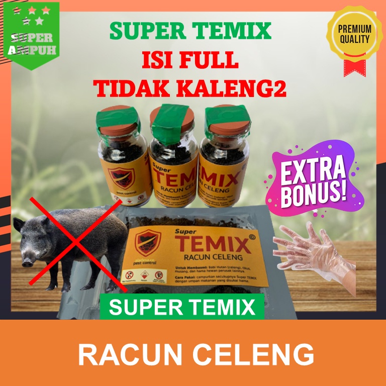 TEMIX PEMBASMI HAMA CELENG RACUN TIKUS BABI HUTAN DAN MUSANG PALING AMPUH