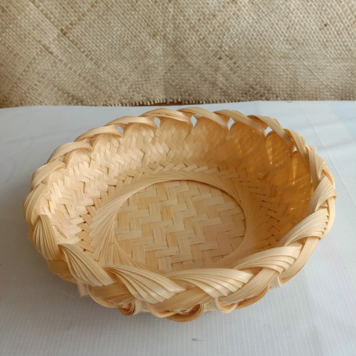 Jual Piring Mangkok Kerajinan Anyaman Bambu Shopee Indonesia 6647