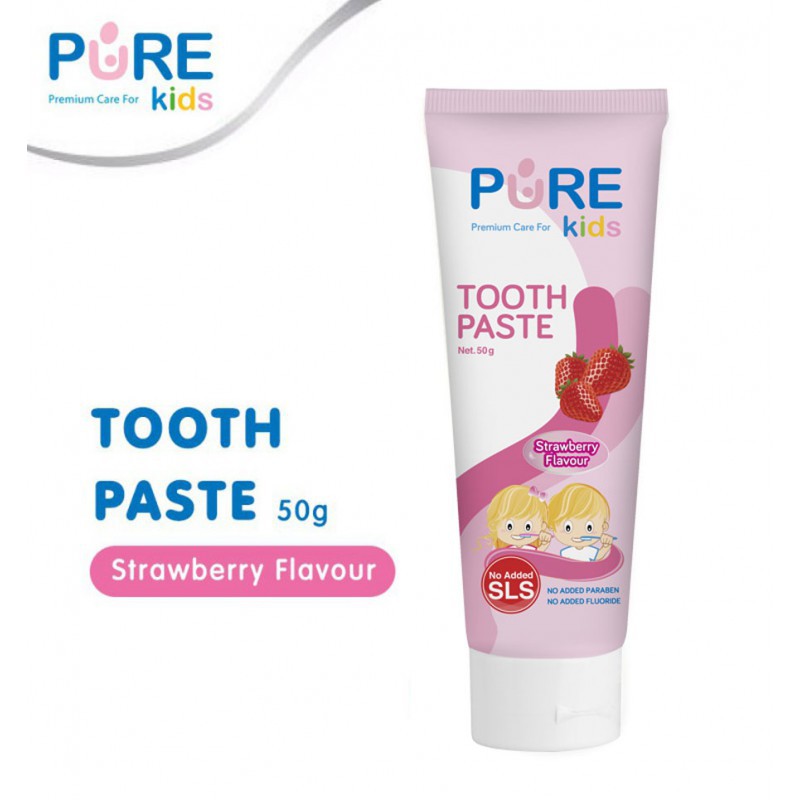 Pure Baby Kids Toothpaste Pasta Gigi Anak 50gr - Strawberry