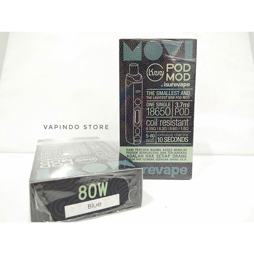 AIO KUY POD MOD KIT 80W BY ISUREVAPE X MOVI STARTER KIT AIO