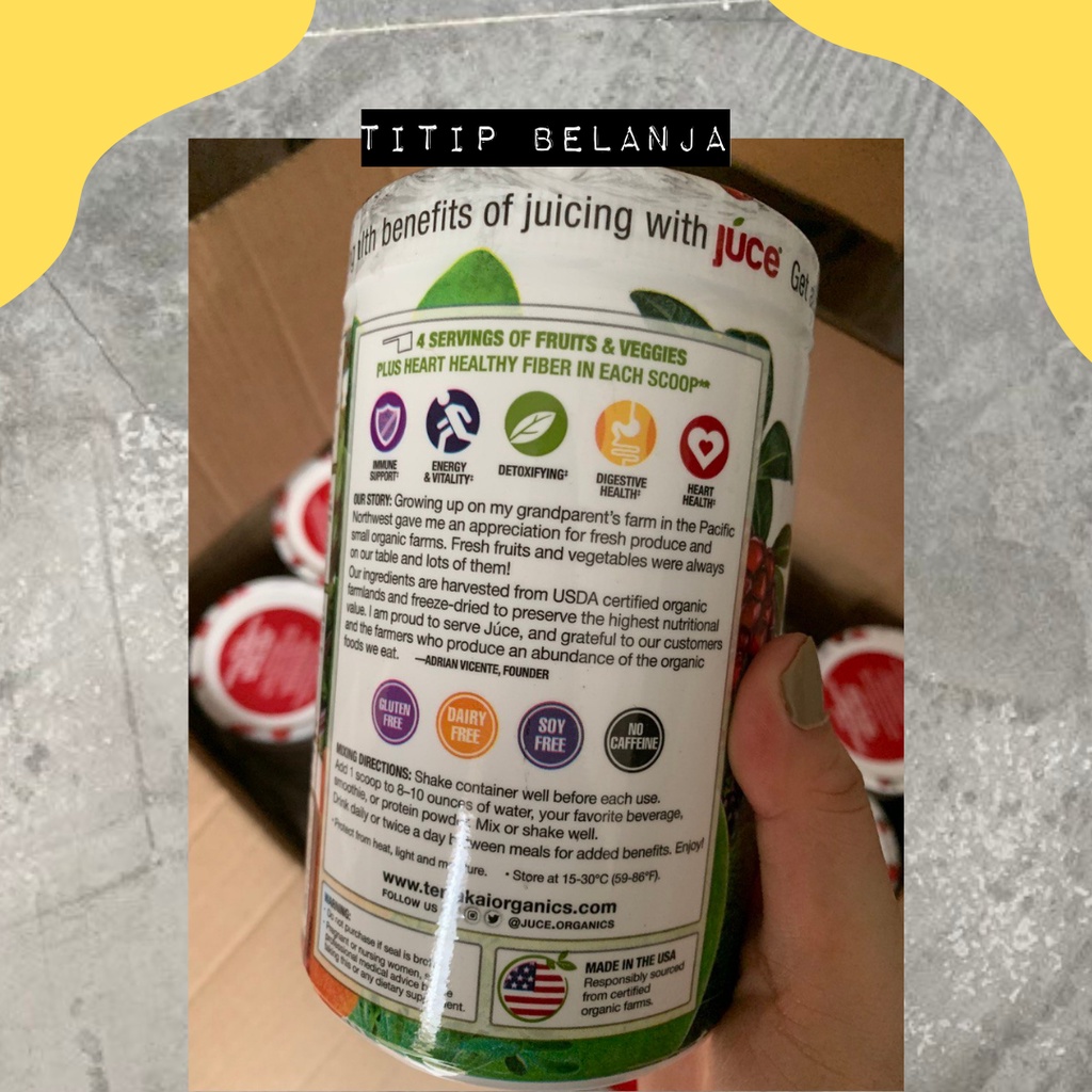 JUCE by Terra Kai Organics Suplemen Makanan