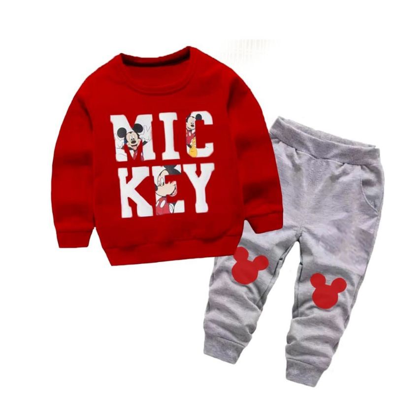 MF SETELAN SWEATER ANAK MIKIKEY