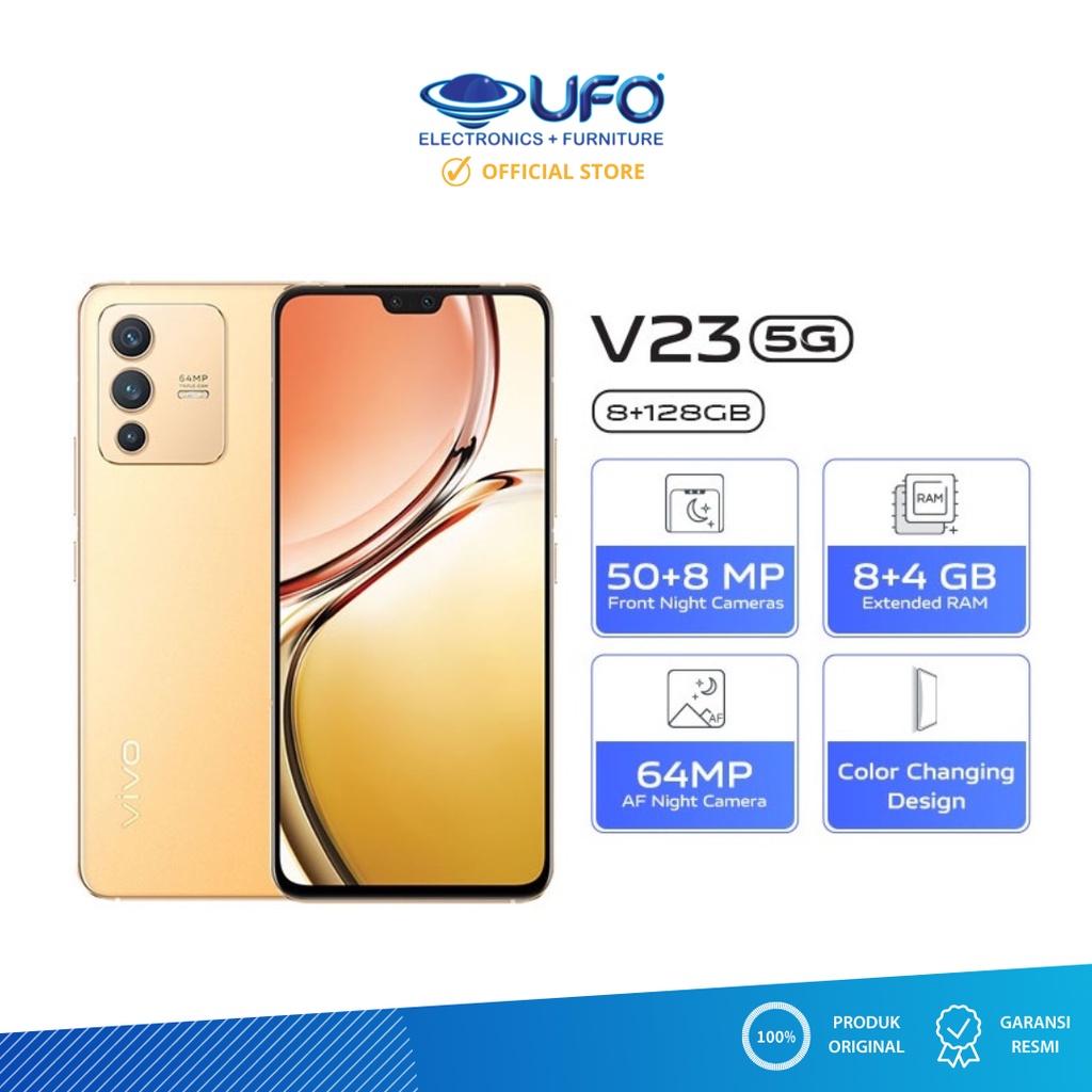 Vivo V23 Smartphone 5G RAM 8/128GB (+4GB Extended RAM)