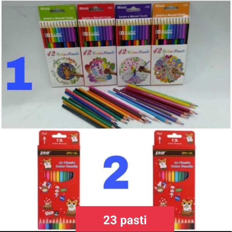 

pensil warna 12 warna panjang murah