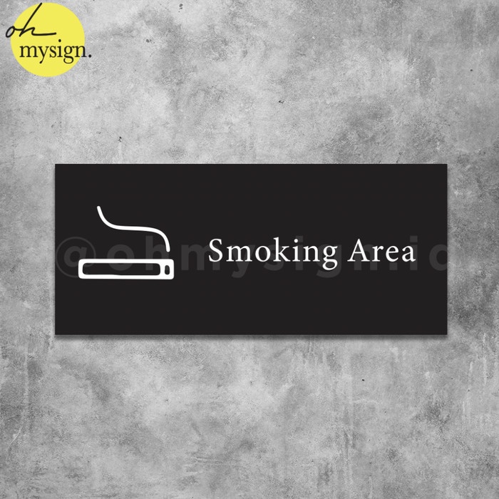 

Terlaris Sign Akrilik Smoking Area Acrylic Sign Board Area Merokok UV Print