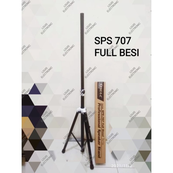 Stand Speaker Tripod SEAC SPS-707 ORIGINAL Full Besi KualitasTerbaik / Tiang kaki Speaker ( Harga 1pcs )