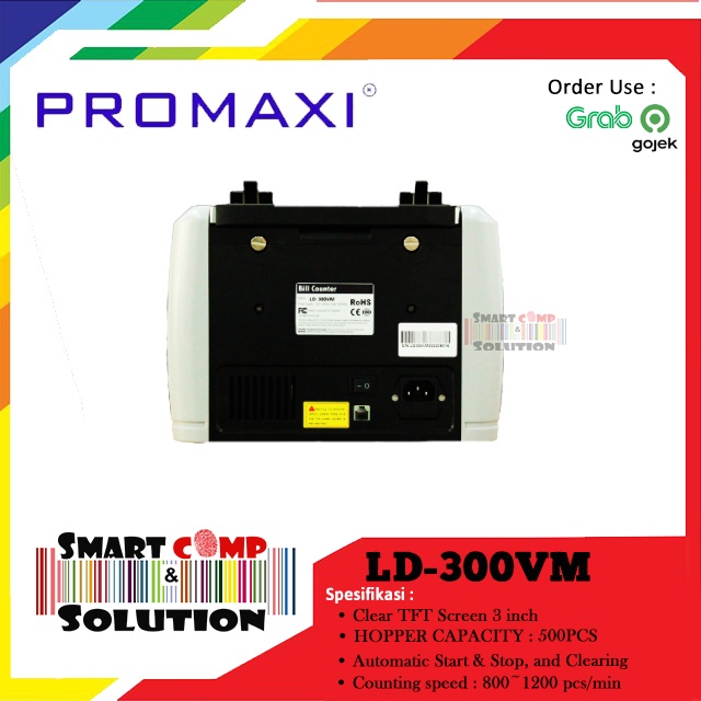 Mesin Penghitung Uang Promaxi LD300VM - Money Counter LD-300VM