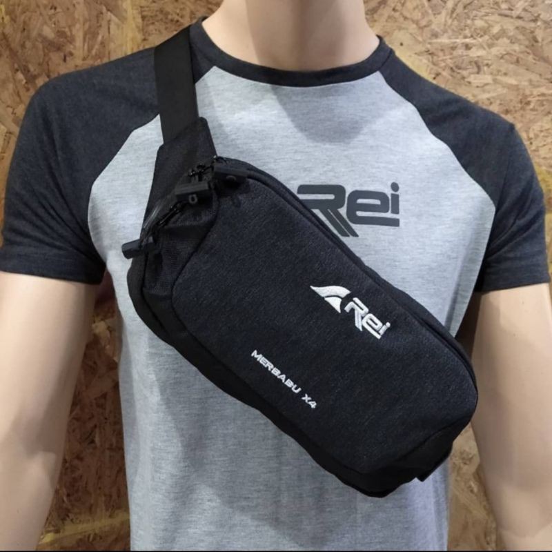 Tas Selempang Pria MERBABU X4 Arei Outdoorgear - Tas Pinggang Pria MERBABU X4 - Waist Bag Rei Merbab