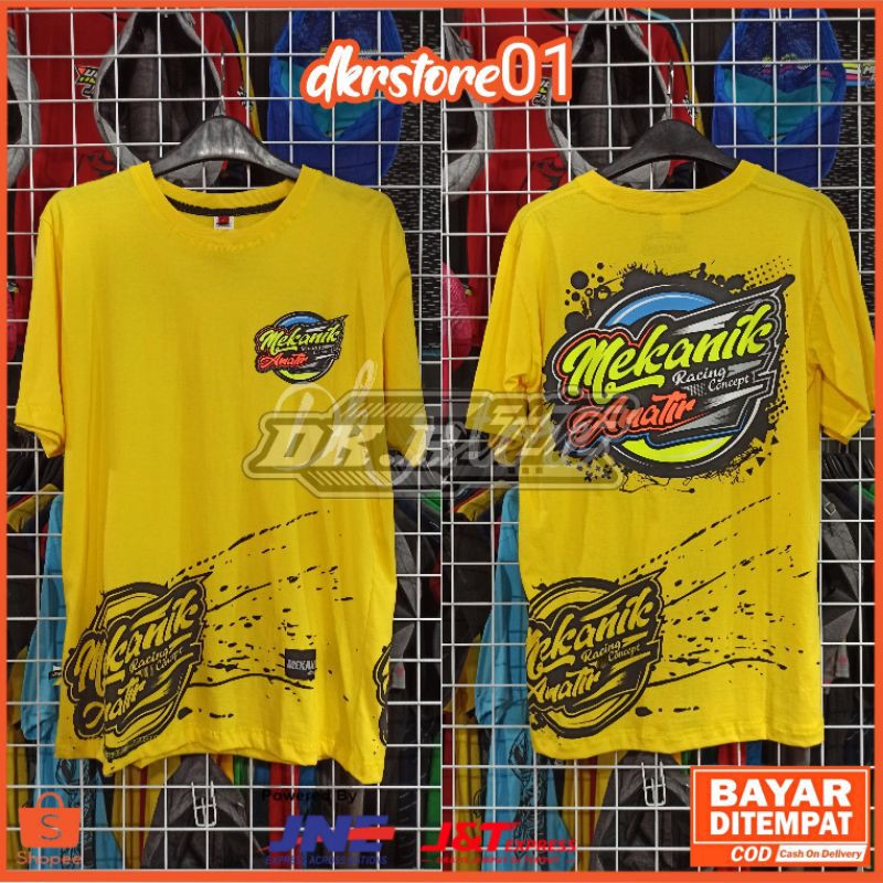  KAOS  RACING  ORIGINAL MEKANIK AMATIR ORIGINAL BAJU 