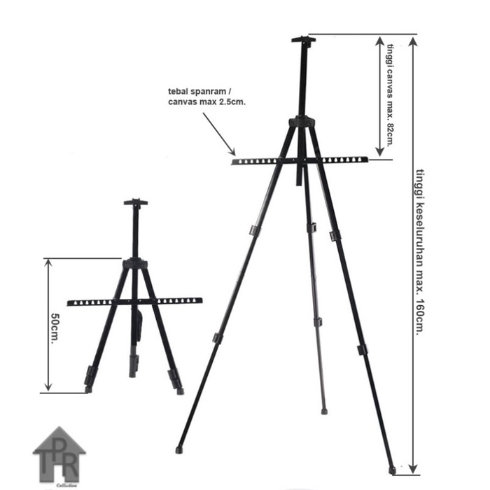 

Easel - Stand Melukis Aluminium / untuk paint by number - T160
